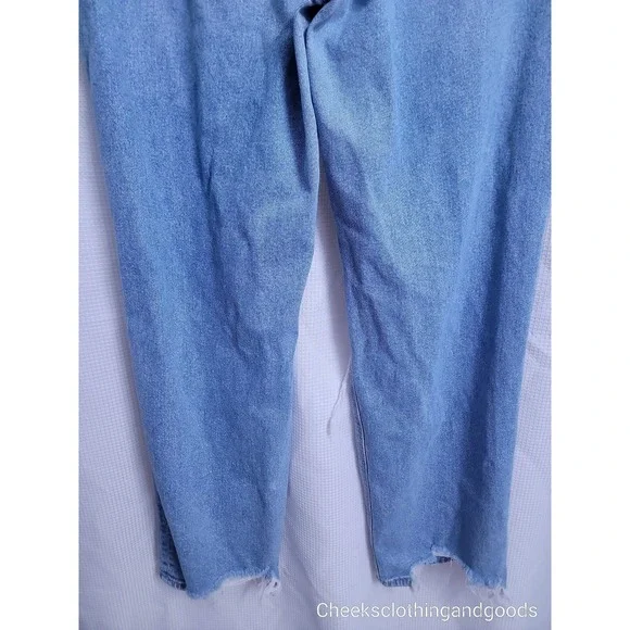 American Eagle Highest Rise Baggy Straight Distressed Jeans‎ Women's size 16 R - Picture 7 of 11